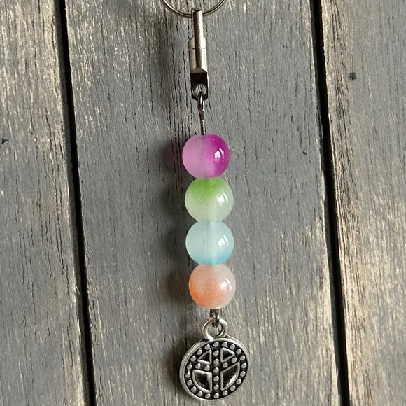 Keychain  | Handmade Keychain | Beaded Keychain - Picture 1 of 5